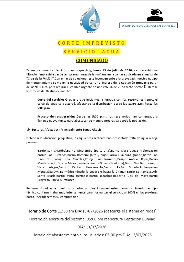 Mantenimiento de reservorios