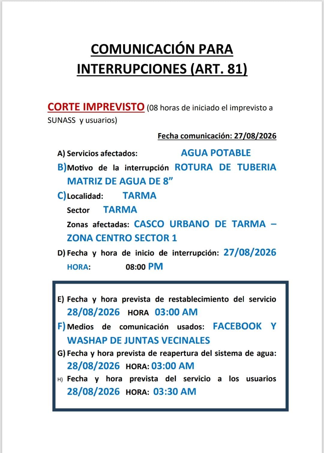 Mantenimiento de linea de conduccion