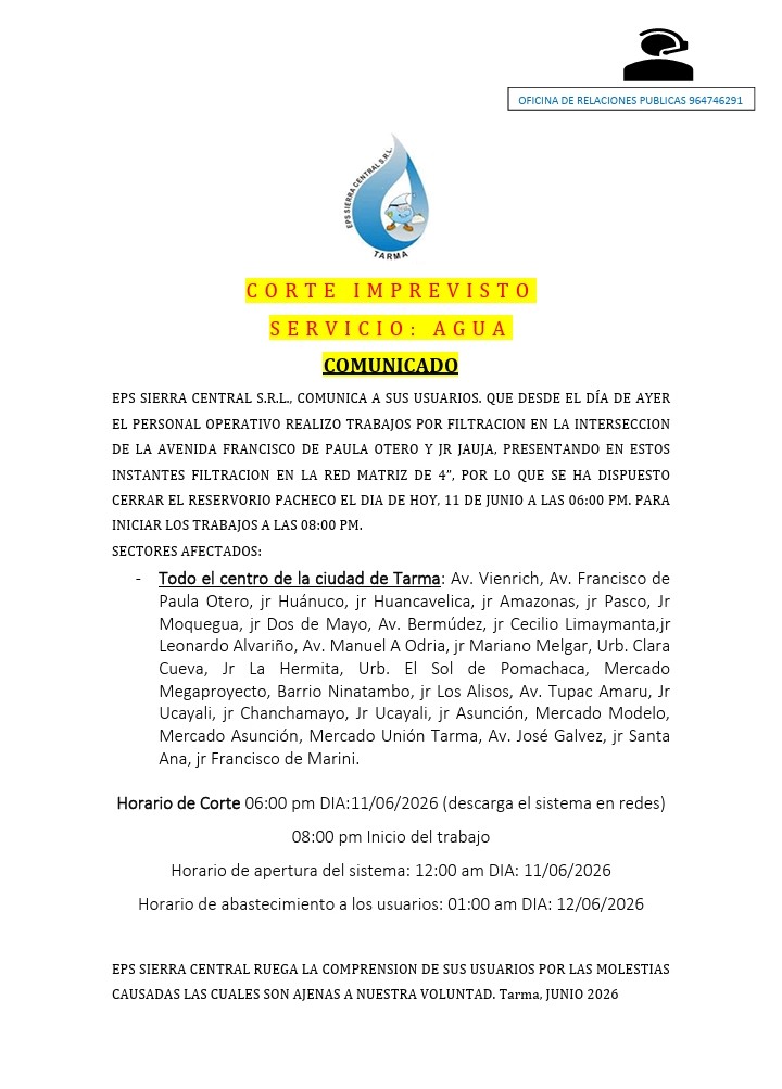 Mantenimiento de reservorios